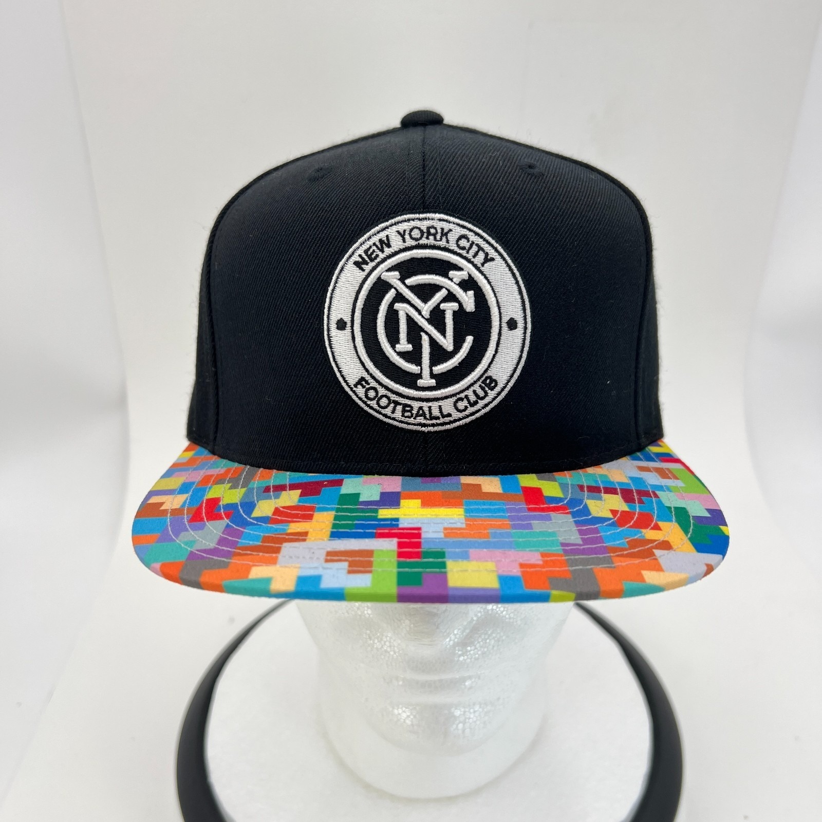 New York City Fc Nyc Football Club Mls Adidas Snapback Cap Hat Black Soccer
